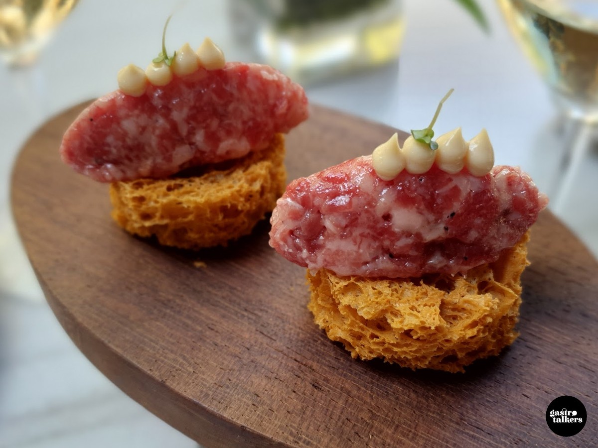 Tàrtar de wagyu amb chipotle del Mont Bar.