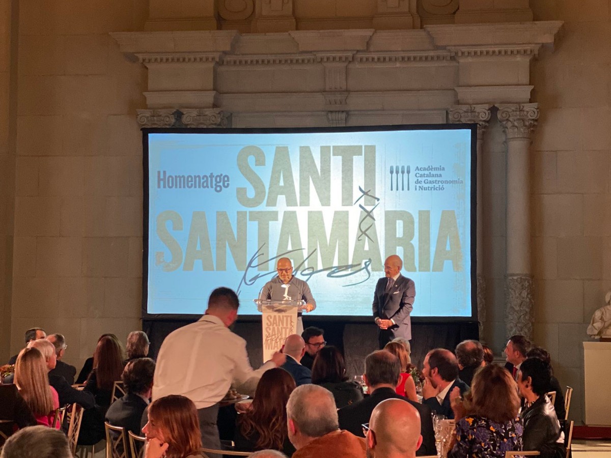 Homenatge al xef Santi Santamaria al MNAC.