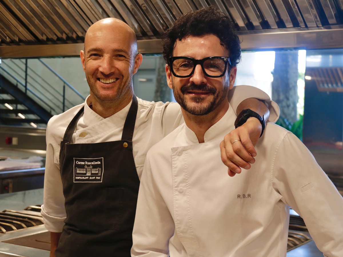 Raül Balam i Murilo Rodrigues a la cuina del Sant Pau.