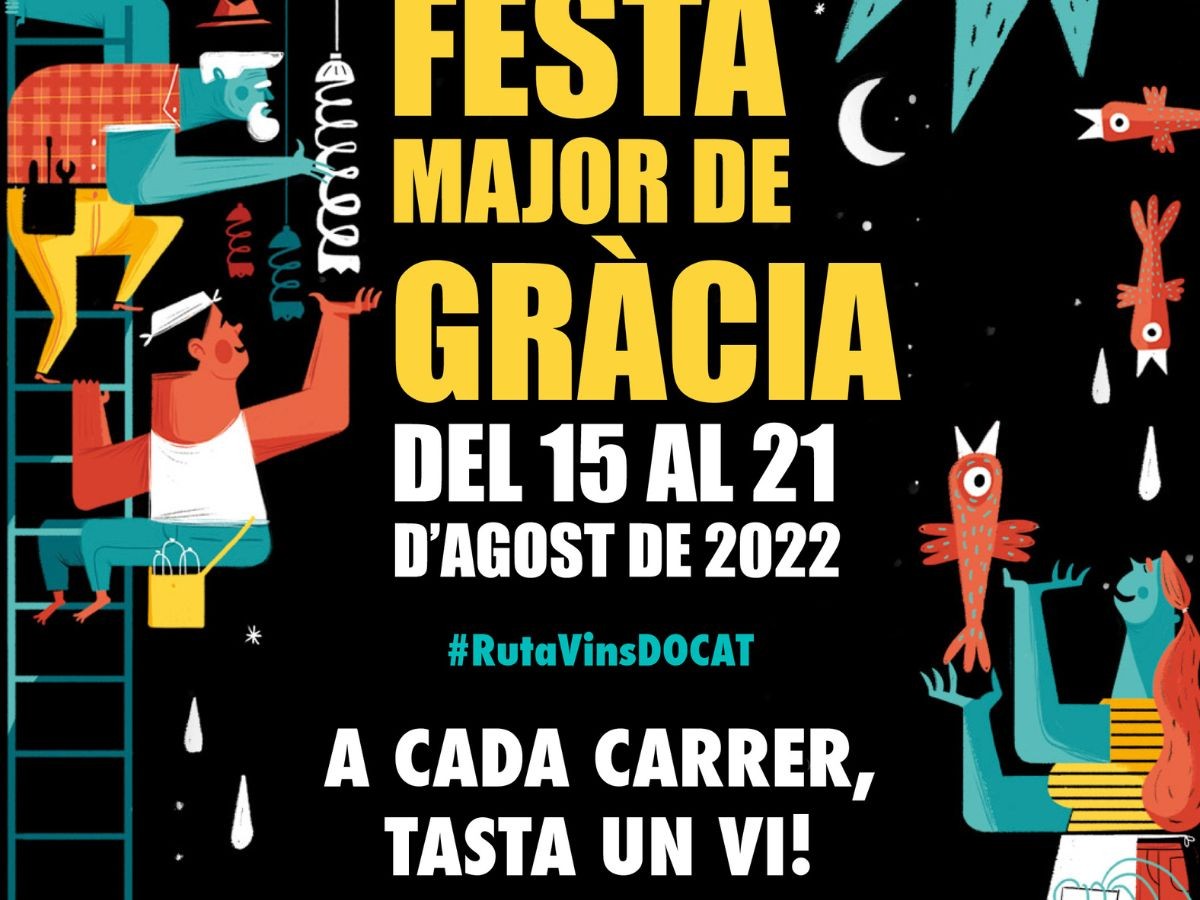 Cartell DO Catalunya Festa Major de Gràcia 2022.